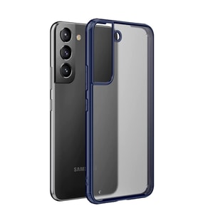 Microsonic Samsung Galaxy S22 Kılıf Frosted Frame Lacivert