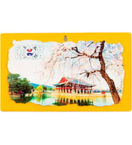 Güney Kore Temalı Ahşap Fresco Tablo (Karışık)