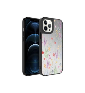 Apple iPhone 12 Pro Uyumlu Kılıf Aynalı Desenli Kamera Korumalı Parlak Zore Mirror Kapak (Kahverengi)