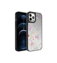 Apple iPhone 12 Pro Uyumlu Kılıf Aynalı Desenli Kamera Korumalı Parlak Zore Mirror Kapak (Kahverengi)