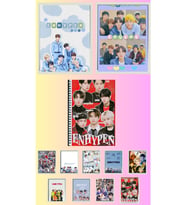 Enyphen Poster A3 ,2 adet defter A4 1adet , fotokart 9 adet
