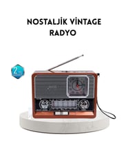 Dekoratif Vintage Radyo – Klasik Görünüm, Modern Fonksiyon ve Uzun Ömürlü Kullanım