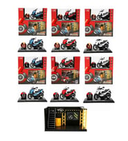 5839 Sun-Myg-Motosi̇klet 1 12 Bmw Kaskli Fi̇gür Pb.3R Ses Işik