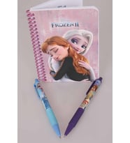 LİSANSLI ELSA FROZEN ÇİZGİLİ NOT DEFTERİ VE VERSATİL UÇLU KALEM 0.7 mm 2'LİSİ (Mavi)
