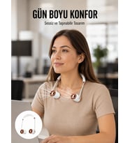 Katlanabilir Asılabilir Fan USB Şarjlı, 3 Vitesli Sessiz Mini Fan Yeni Nesil