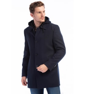 PLT8335 DEWBERRY ERKEK PALTO-LACİVERT
