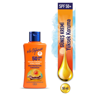 Eda Taşpınar Seyahat Boy Yüksek Korumalı Güneş Kremi Spf50+ - 50 ml