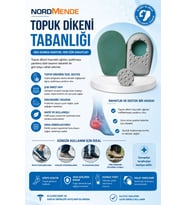 Ortopedik Topuk Dikeni Tabanlığı - Yumuşak Sünger Destekli Şok Emici Ayakkabı İçi Tabanlık
