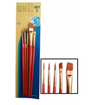 Sentetik fırça Seti Academy Dove 5 li Fırça Seti 1 Paket