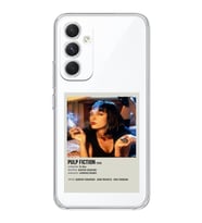Samsung Galaxy A24 Uyumlu Pulp Fiction Minimalist Poster Desenli Şeffaf Telefon Kılıfı