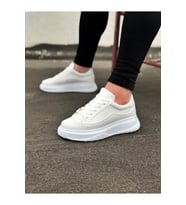 JY507 Alone Bağcıklı Cilt Erkek Günlük Sneaker Ayakkabı CBT Beyaz