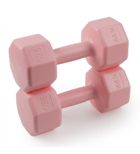 2 Adet 5 KG Pembe Dambıl Seti – 10 KG Toplam Ağırlık, Fitness ve Güç Antrenmanı