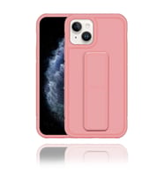 Apple IPhone 11 Pro Uyumlu Rose Gold Yumuşak Silikon Standlı Tutacaklı (Tutamaçlı) Telefon Kılıfı