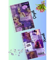 Rose blackpink defter seti 2 adet A4 boyutu 21*30 çizgili + kareli 60 syf