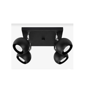 mylights 4lu siyah hareketli tavan avize modern spor avize led aydınlatma kare avize led aydınlat