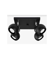 mylights 4lu siyah hareketli tavan avize modern spor avize led aydınlatma kare avize led aydınlat