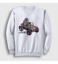 Presmono Unisex Beyaz Geep Gorillaz Sweatshirt 402603tt (Beyaz)