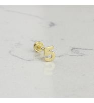 Glorria Altın 5 Rakam Tragus Piercing