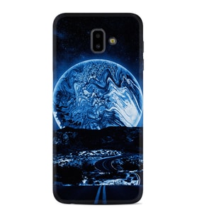Samsung J6 Plus J7 Prime J7 Pro M20 Kılıf Desenli Silikon Mavi Gece 1605