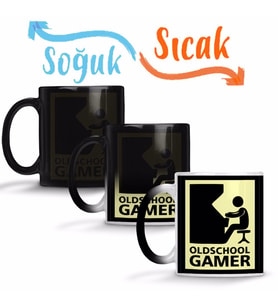 Oldschool Gamer Sihirli Kupa Bardak Porselen