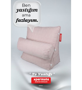 Sırt Destek Yastığı - Bel, Boyun Destekli Yastık TV Yastığı Okuma Yastığı Ameliyat Sonrası (Pembe)