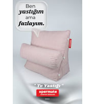 Sırt Destek Yastığı - Bel, Boyun Destekli Yastık TV Yastığı Okuma Yastığı Ameliyat Sonrası (Pembe)