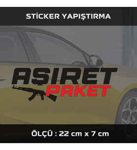 aşiret paket etiket sticker - 2 adet çıkartma araba motosiklet kask atv tablet pc buzdolabı otomobil bilgisayar uyumlu