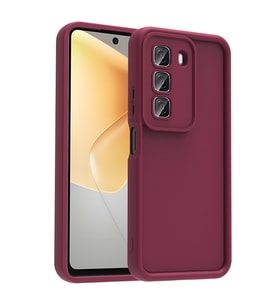 Infinix Hot 50 4G Uyumlu Kılıf Kamera Korumalı Zore Ananas Kapak (Mürdüm)