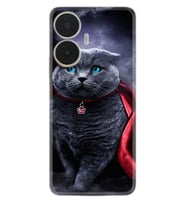 C55 Kılıf Silikon Desen Özel Seri Super Cat 1666