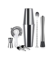 Vosco 7 Parça Avantajlı Kokteyl Set Boston Shaker (750ml)