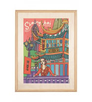 İkigai Shangai Ahşap Tablo