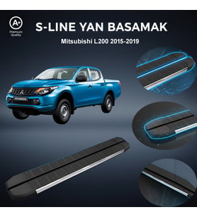 Mitsubishi L200 S-Line Premium Krom Yan Basamak 2015-2019