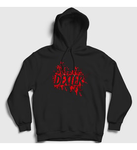 Presmono Unisex Siyah Logo V2 Dexter Kapüşonlu Sweatshirt 188800tt