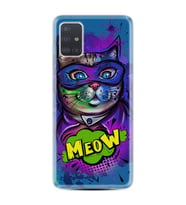 Samsung a71 A72 A73 A7 A9 2018 C7 C9 Kılıf Desenli Silikon Super Meow 1715