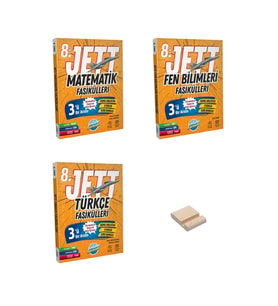 LGS 8. Sınıf JETT Matematik Fen ve Türkçe Fasikülleri 3lü Set