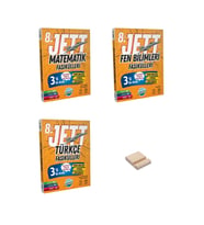 LGS 8. Sınıf JETT Matematik Fen ve Türkçe Fasikülleri 3lü Set