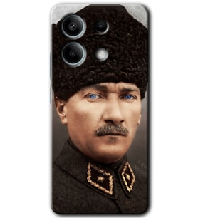 Xiaomi Redmi Note 13 Kılıf HD Desen Baskılı Kılıf - Başkomutan Atatürk