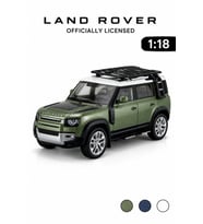 Craftivio Yeşil 2020 Land Rover Defender 110 Lisanslı Diecast Metal Model Araba 1:18 Ölçek