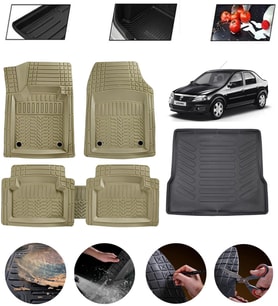 Dacia Logan 2004-2012 Uyumlu Paspas Araca Özel Bagaj Havuzu MBS Bej