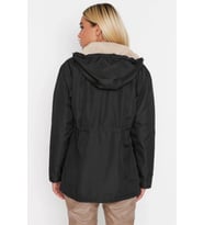 Kadın Kapüşonlu Düz Midi Parka Uzun Kol Düşük Kol Kalın Kumaş Fonksiyonel Dayanıklı Modern