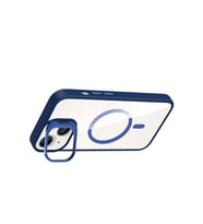 Joko Apple iPhone 15 Plus Remim Lensli Magsafe Standlı Kapak - Lacivert