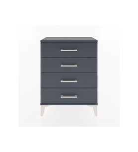 Arges Komodin 4 Çekmeceli 60x30x80 Antrasit-Antrasit