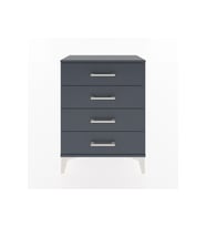Arges Komodin 4 Çekmeceli 60x30x80 Antrasit-Antrasit