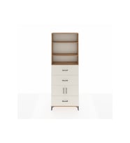 Arges Dolap 4 Raflı 3 Çekmeceli 2 Kapaklı 88x30x243 Çam-Aytaşı