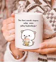 Gebeş Kaplumbağa Mochi Mochi Cat Kupa