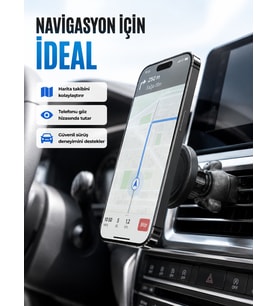 Manyetik Araç Telefon Tutucu Güçlü Mıknatıslı Halandırma Aparatı