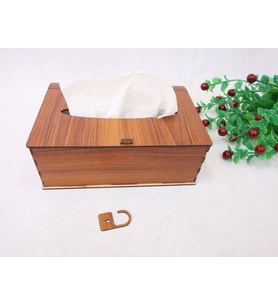 SwordWood Lazer Kesim Ahşap Mendil Kutusu MDF 3mm SW-00103