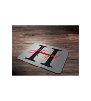 KİŞİYE ÖZEL H HARF BASKILI MOUSE PAD