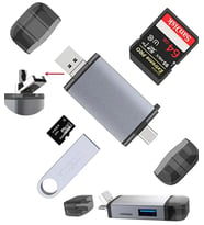 ZR428 T993A Type-C 3 İn 1 Card Reader