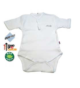 Sema Baby Yarım Kol Kaşkorse Badi (Body) - Beyaz  12-18 Ay (Çok Renkli)